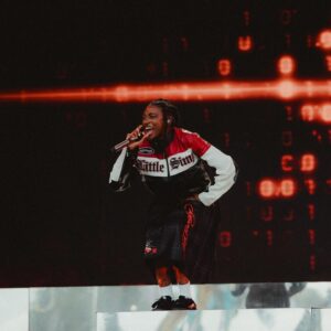 Little Simz Instagram - I’m so grateful. All by Gods grace and the power of the people. What a time in life. @glastofest thank you so much for making my wildest dreams a reality 🤍🤲🏿

To my incredible team, I love you, thank you for your hard work and believing in my vision 🤍 

Love to @edhardyeurope for doing us proper with the custom fits! 🙏🏿

📸 @karolina.wielocha