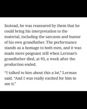 Logan Lerman Instagram - It was an honor to speak to @nytimes about @weweretheluckyoneshulu and share some words about my grandpa max who passed earlier this year. It was really special to play a character that shared so many similarities with someone I admired and miss very much. First 3 episodes are out. I hope you all enjoy the show as much as I enjoyed making it. Words by @ezwrites