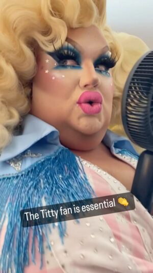 Loris Instagram - THE MUG! Did you catch @eurekaohara in Granbury Texas for episode 1 Season 3 of @werehere ?!?! STREAM IT NOW ON HBO MAX! 
Makeup by me 🖤
Hair by @wigsandgrace 
Outfit by @marcosquared