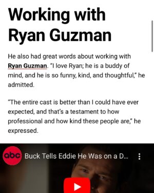 Lou Ferrigno Jr. Instagram - Check out my latest interview with @louferrignojr we talk @911onabc @obx @oliverstarkk @ryanaguzman #powerjournalist Read it here: https://www.digitaljournal.com/entertainment/lou-ferrigno-jr-talks-about-the-abc-series-9-1-1-working-with-oliver-stark-and-ryan-guzman/article