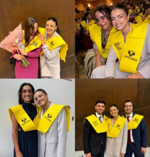 Lucía de la Puerta Instagram - Se puede decir que somos prácticamente médicos🖤👩🏽‍⚕️🏥FELIIZZZZ de poder vivir este día tan especial rodeada de gente tan increíble. Esta carrera ha supuesto un antes y un después para mi y con más ganas que nunca de empezar nuevas etapas y nuevos retos🖤. Gracias por estar ahi, os quiero