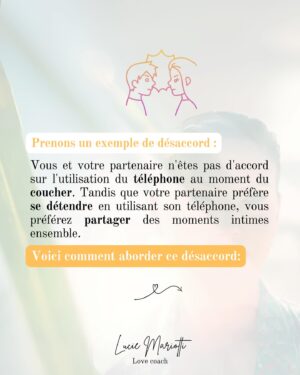 Lucie Mariotti Instagram - Les désaccords font partie intégrante de toute relation humaine. 🙏

Les disputes peuvent être source de tension et de stress, mais aussi de croissance et de compréhension mutuelle lorsque nous les abordons de manière constructive. 🎢

Alors swipez à gauche pour apprendre comment les prévenir, comment les gérer et comment rétablir l’équilibre dans le couple après une dispute.💕

Avec foi de l’amour, 
Lucie

#rencontre #epanouissement #sérénité #spiritualite #yogafrance #lovecoaching #rupture #travailsursoi #rencontrecélibataire #epanouie #serenité #yogapourtous #coachingfrance #coachingholistique #accompagnementpersonnalisé #disputes #desacccords #gestiondedispute