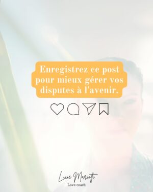 Lucie Mariotti Instagram - Les désaccords font partie intégrante de toute relation humaine. 🙏

Les disputes peuvent être source de tension et de stress, mais aussi de croissance et de compréhension mutuelle lorsque nous les abordons de manière constructive. 🎢

Alors swipez à gauche pour apprendre comment les prévenir, comment les gérer et comment rétablir l’équilibre dans le couple après une dispute.💕

Avec foi de l’amour, 
Lucie

#rencontre #epanouissement #sérénité #spiritualite #yogafrance #lovecoaching #rupture #travailsursoi #rencontrecélibataire #epanouie #serenité #yogapourtous #coachingfrance #coachingholistique #accompagnementpersonnalisé #disputes #desacccords #gestiondedispute