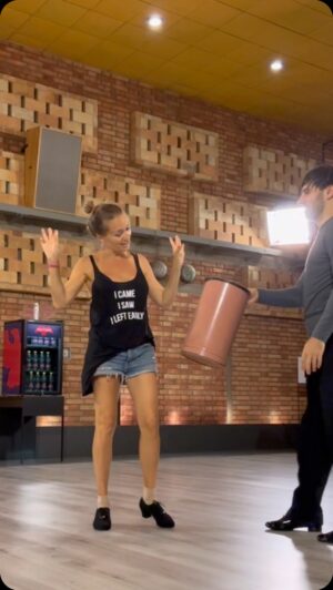 Lucie Vondráčková Instagram - Kinedryl prosím🙏 záznam z našeho druhého tréninku…🤦‍♀️🤢 @stardancecz @lukasbtk