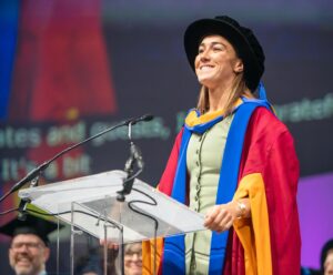Lucy Bronze Instagram - A little nervous picking up my honorary doctorate today back at @leedsbeckettofficial! 

Incredible day though shared with all of the graduates. 🎓
