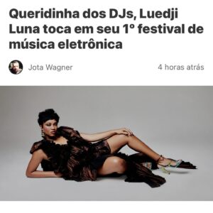 Luedji Luna Instagram - Compilados de lançamentos desse ano:

Hoje saiu a track minha e do @francismercier , que promete bombar o verão europeu, e amanhã canto ela no @sotrackboa aqui em São Paulo.

Na terça, dia dos namorados, saiu a nova do @melvinsanthana com participação minha e do @zudizilla . Faixa gostosinha pra um namoro a dois.

Ainda teve participação no EP “Atemporal” do @lulusantosoficial , “ Oh Bahia” com @dinodsantiago , “Multiply” no disco Deluxe da @adioasis, “Paisagem” feat com minha banda favorita, @oituyo 

Vocês podem ouvir todas essas tracks na sua plataforma de streaming predileta.

E digo mais:  esse ano vou lançar um single incrível! Quem advinha o feat?