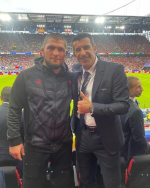 Luís Figo Instagram - Bro @khabib_nurmagomedov good to see you!!🤗👌💯