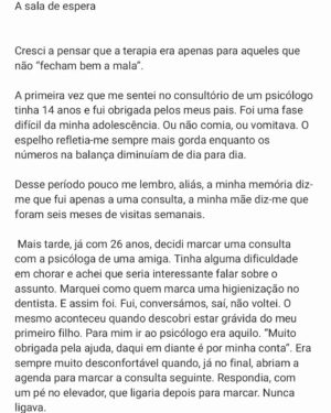 Luísa Sobral Instagram - "A sala de espera"

#pensamentoscronicos