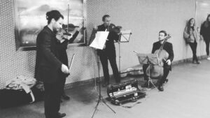 Lukas Dhont Instagram - Magical moment yesterday as we shot the last scene of my first feature film together with these four amazing musicians! <3