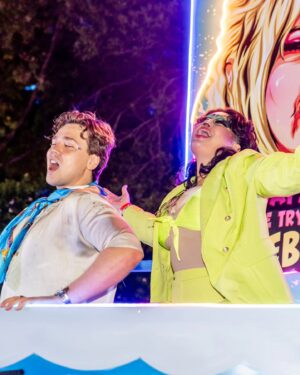 Lukas Radovich Instagram - Not sure how I went from "I'll just be on the float" to Dance Captain #02 🕺 in the lead up to Mardi Gras but I'm not mad about it. Thanks @breko for the amazing opportunity to participate in this wonderful community as well as to celebrate our Mother @jennifercoolidge ⭐️⭐️⭐️⭐️⭐️

Special mention to @liamforcadilla and @jackvandervelde0 for their commentary.....

Photos by Masahiro Iizuka