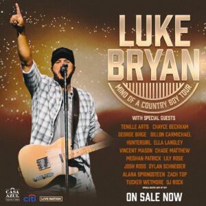 Luke Bryan Instagram - #MindOfACountryBoyTour starts back up this week in Jacksonville! Y’all ready?