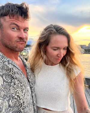 Luke Hemsworth Instagram - Happy anniversary for a couple days ago love!! 🤦‍♂️not sure why you put up with me but I’m glad you do. Love love love you. @thesamanthahemsworth