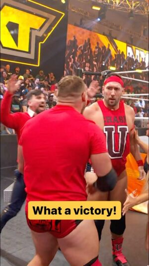 Luke Menzies Instagram - @sixftfiiiiive defeats The OC and brings home the win for #ChaseU! 🙌 #WWENXT