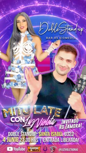 Luz Violeta Instagram - Es HOY!!! 🙊🙊🙊 nos vemos junto a @rozamora en @doblestandup grabamos en vivo mi Late! 🫶 @mitulate no te lo pierdas ENTRADA COMPLETAMENTE LIBERADA 🥂 FREE! 😉 gracias: @somoscomedycrew