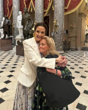 Lynda Carter Instagram - When you live in Washington for as long as I have, you meet some strong and powerful women along the way. I am so grateful to know these two. ❤️