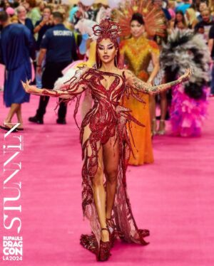 M1ss Jade So Instagram - @rupaulsdragcon Day 1 💥

It’s has been very surreal for me to grace the pink carpet. Blexxxing everyone even without physical contact. Meeting everyone is such a dream come true, it’s a whirlwind of positive emotions in the air making the vortex look abundant. Thank you @worldofwonder for making this possible!

Love & Light 💖🌟

#Goddessafication:
Photography: @stunnin.mag 
Hair by: @wigbyvenusheart
Hairline by: @fauxlenciiaga 
Look: @ehrranmontoya
Nails by: @klaws.mnl
Face by: @montinola_aesthetic 
Assisted by: @thekrisnuevo @justinxmustafa @zagaxtian @k.ylow @victorleodelacruz @tran.mp5