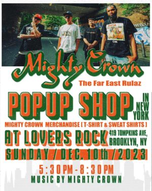 MIGHTY CROWN Instagram - Pop Up Store Dec 10th in Brooklyn @loversrocknyc 
5:30pm til 8::30 ish 
Come grab a Mightycrown 
Merch! 
Last time you ago hear 
Mightycrown tunes! 
Dubplate!!!
