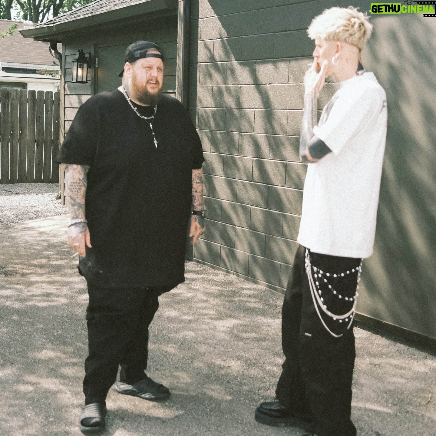Machine Gun Kelly - 493.9K Likes - jelly you are living breathing badass and a kindred soul who has shown me the path of redemption and what it looks like to believe in yourself against all odds.
from us beefing 12 years ago, and fast forward to us putting out what i believe will be the biggest hit of our careers yet im proud to call you my brother and life feels better knowing you got my back.
this lonely road ain’t so lonely my friend. 🤞🏻 @jellyroll615
