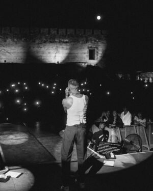 Macklemore Instagram - Last night I got to perform in a castle in Malaga Spain under the strawberry full moon. Hella wizard vibes. Doesn’t get much better than that. So much love to all the people that came out and rapped every word with me. Spirit unmatched. Divine alchemy. 🇪🇸✨❤️