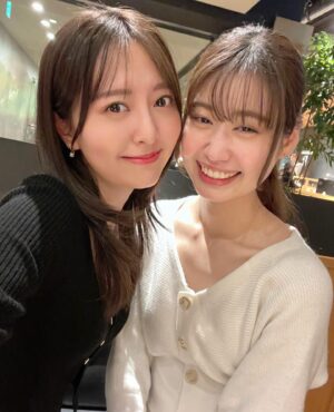 Madoka Moriyasu Instagram - 最近同期の子と沢山会えて嬉しい！
いとしの恭加と🤍近々また会うよ〜