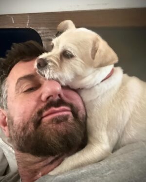 Magnus Hastings Instagram - Two Years sober today .. Somebody said to me;. “Good for you ,I know it’s really tough”. It’s not tough it’s awesome. .. and I get to share my life with my Juno ,who is basically George reincarnated,right down to the foot fetish. .. I LOVE being sober. Not being a mess ,not wondering where I was last night .. not panic checking my pockets at TSA .. the list goes on .. and the benefits are endless 🥂🍾