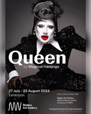 Magnus Hastings Instagram - Somehow we made this happen šPhotographed in LA as @66wind99 was whizzing through . So happy to be able to include the reigning queen in the Queen show at @walkerartgallery . 27th July - 25th August 2024 šāļøš #magnushastings #nymphiawind #rupaulsdragrace #walkergalkery #dragqueen