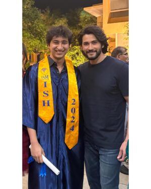 Mahesh Babu Instagram - My heart bursts with pride! Congratulations on your graduation, son!  This next chapter is yours to write, and I know you’ll shine brighter than ever. Keep chasing your dreams, and remember, you’re always loved! I am a proud father today @gautamghattamaneni ♥️♥️♥️