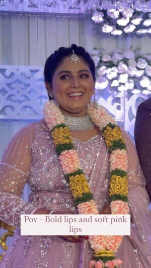 Mahesh Subramaniam Instagram - Reception work for recent bride💖
PS -TYPO MISTAKE😑 
(bold eyes n soft pink lips)

@latharaju17 
@gk_.photography._ 

#bride #bridetobe #meticulousmakovers #7358082220 
#bridalbookings #dmv #bridesofindia #wedding #receptionlook #receptiondress #gorgeous #bride