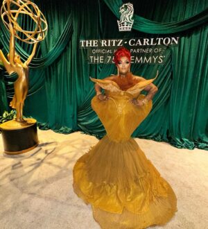 Malaysia Babydoll Foxx Instagram - I look like a Trophy 🏆 🤭 Thank you @rupaulsdragrace  @mtv for sharing your platform with someone like me. For so long I’ve always felt overlooked, under appreciated, misunderstood, and not good enough. You have lit a light in me and gave me purpose again. I’m forever grateful and humbled. To anyone reading this. Never stop Dreaming. Never stop believing in yourself. One day you will wake up and it will all be true! ❤️ Congratulations to my season 15 cast on Winning Our Emmy for Outstanding Reality Competition Program. Well deserved. 

Gown by @her_sun92 
Hair by @wigsbyhassoon 
Makeup by @foxxy_doll 

#emmys2024 #malaysiababydollfoxx #foxxydoll #rupaulsdragrace #rpdrseason15 #gown #dragqueen #drag #beauty #glamour #redcarpet
