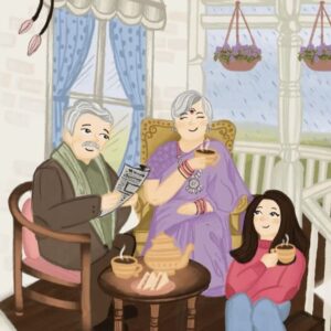 Mallika Dua Instagram - I saw this story by @mallikadua where she wrote about this particular scene and how she would love to enjoy it with her loved ones. I instantly knew it had to put it in visual. 

I hope i did justice to what mallika had in mind, just a little piece of love for one of my favourite comics. ✨🧡🌤️ 

@mallikadua hope this reached you 
#paintings #procreate #illustration #memories #paintyourlife #drawinyourstyle #sketchdaily #color #cuteillustration #potrait