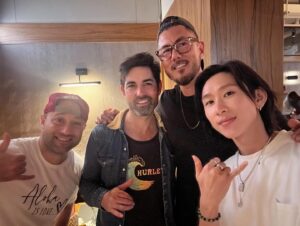 Manson Cheung Instagram - Truly grateful to have met @justinkawikayoung , Ehan and Paul. I’m honoured to share stage with you and seeing you live, your music heals ✨ 🤙🏻 Thank you @ccchoice for bringing us together.

Mahalo for your warm remind, that we can live happier, if we focus on what we have, but no what we don’t have in our lives. 

Shout out to dear Yvonne and ChiChung, gifted us the shirt designed by @davidshepardhawaii all the way from Hawaii!

ALOHA OE! Until we meet again 🌸

P.S. got seventh pic from dear Manliens 🪐👀

#天空草地