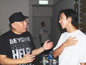 Manson Cheung Instagram - 預兆

六月三十日的 紀念家駒和Beyond 音樂會 
因地理位置 安排了在錄音室進行簡單妝頭

化妝時心情有點緊張，頭腦有很多雜念

例如是...
我該怎樣演唱家駒的作品呢？
我在台上該說什麼呢？
我會不會忘詞呢？...
（被 anxiety takeover 的表徵）

在錄音房來回踱步時
Kaho 進入了對面的房間
我從玻璃中看到他的背影
白Tee上寫著 “Enjoy”… 
是的，只要 enjoy 就好了

Enjoy the show
Enjoy the interaction with the music 
Enjoy the moment with the audience!
Enjoy the interaction with God, with Kakui, with your Idol

Remember how he shares his love and magic energy in every song. Do you remember how “AMANI” hit you when we worked on the farm?

“You’re always here, we miss you so much.”

Snap by @teddy5photo 
Makeup by @kahocheng_upton 
Hair by @jayyeung.theedge