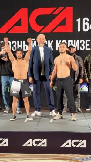 Mansur Khatuev Instagram - Завтра пройдет мой очередной бой в Лиге @aca_mma 
Очень важный и нужный бой.
Позади три месяца изнурительных тренировок. Тяжелая весогонка.. Ин ша Аллах , победа будет за нами.
Приходите и поболейте за нас , будут хорошие бои завтра. Начало турнира 15:30. СпортХолл Колизей.
