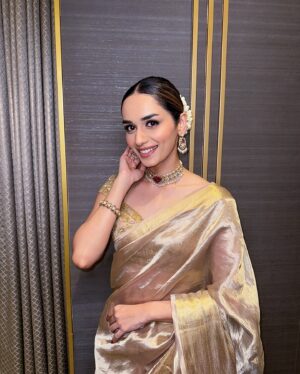 Manushi Chhillar Instagram - The saree saga continues 🤍

Outfit: @dhruvipanchallabel 
Bag: @fizzygoblet 
Stylist: @sheefajgilani 
Team: @shriyaamahajann @jhanvikhatwani_
