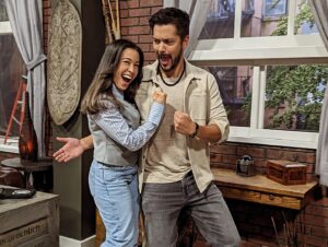 Marco Grazzini Instagram - Some of many of my favorites from #BettysBadLuckInLove airing tonight on Hallmark & W Network @ 8pm/7C.  The supremely talented & captivating @thelacijmailey is such a joy to watch and play off of🤗. Lucky to have been led by @lindalisahayter who always makes magic! @megsieheff is Comedy Gold, my ❤️ will go on with @kylewwarren and got me a new lil sis @jessicagarcie.  Rugby and Dancing and  Explosions and Love! 🙏🏼 to everyone involved, this was a blast 🥳