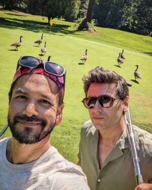 Marco Grazzini Instagram - ⛳ A cop, a doctor and some geese walk onto a golf course... Gimme your best punch lines.  #virginriver #netflix