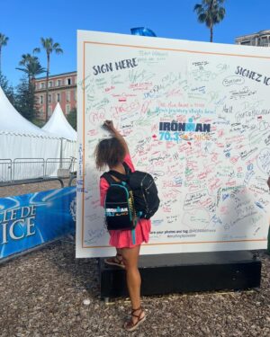Margot Bingham Instagram - Feelin’ very inspired by all things #triathlon and #olympics right now!! Reminiscing on my incredible journey-which, turns out, the journey was the best part! All the people, support, and magic of transforming my strength and stamina-an idea, something I never imagined I could ever do, someone I thought I could never achieve to be…that fear and false story?? I ate it for breakfast at 3am, Nice time😎. Fight to keep the dreams you want. Work for the results. Then, keep going🦋✨ #photodump 

@desoto_sport for the fit🩱

Shout out to my mama for waking up at 430am and walking to my bike rack with me for my 5am start pre swim ….and then panicking all day that I wouldn’t die🙏🏽 ladies, you were there every step of the way💕 until next year😏😜