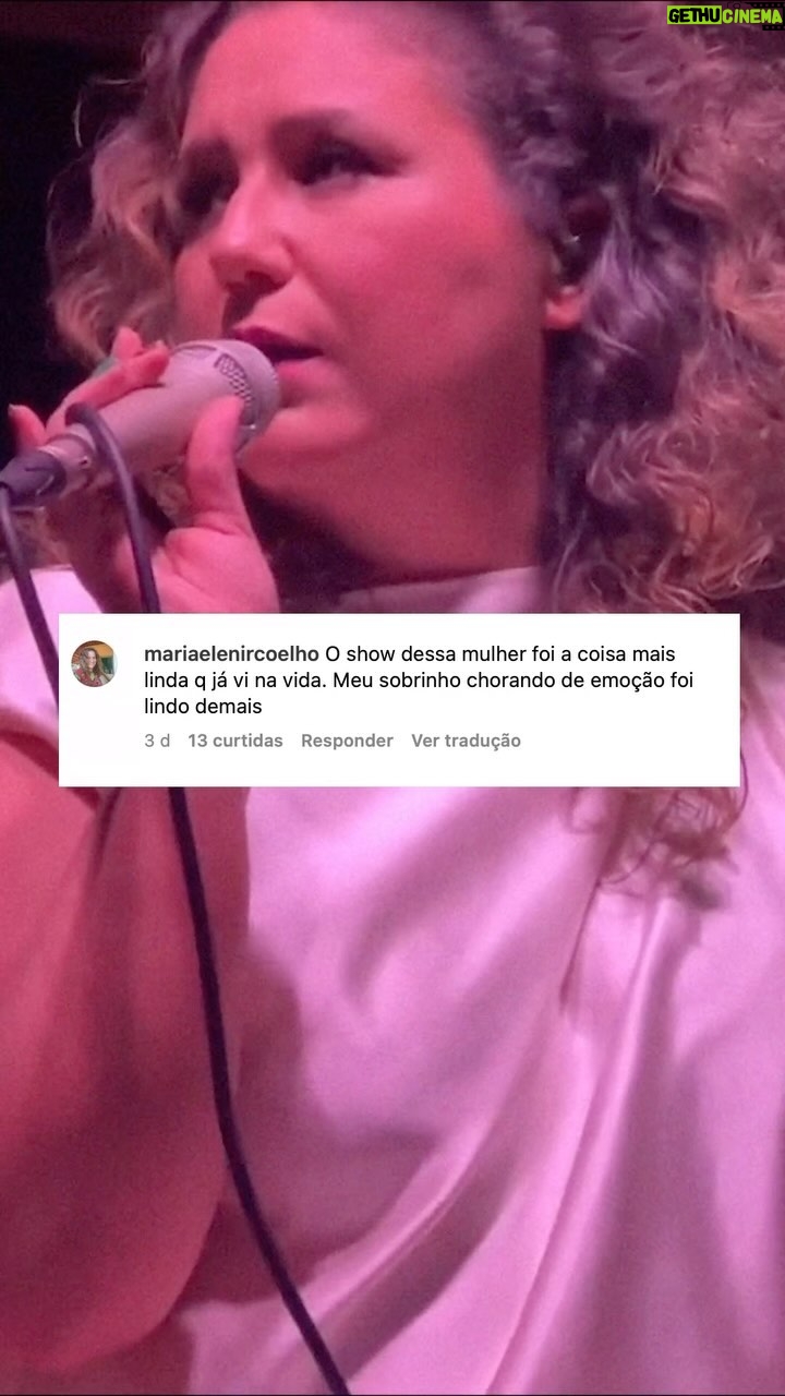 Maria Rita - 9.4K Likes - Cadê a tropa dos emocionados da nação bacanuda? #EMR
Vídeo via @retratomariarita
#PraTodosVerem vídeo da Maria Rita cantando com a imagem de um comentário que diz “O show dessa mulher foi a coisa mais linda q já vi na vida. Meu sobrinho chorando de emoção foi lindo demais”
