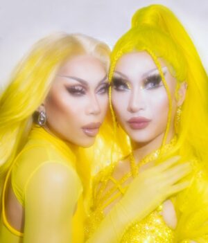 Marina Summers Instagram - Asian girls night out💛🫦💛

Loved putting miss Summers in Yellow drag🤗 
More yellowfied queens coming soon👀👀

Shot by @sidewalkkilla