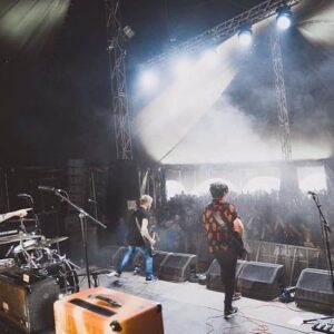 Mark Andrews Instagram - Today marks TEN YEARS (🤯) since the first ever Junior show! 

In those 10 years we’ve had some sick memories of playing shows all over the place. 

Download Festival, headline shows at The Dome, a tour across Canada, and countless gigs across the UK. 

The best bit has been getting to meet so many people: bands, photographers, drivers, people who let us crash on their floors, and of course: fans. Y’all are the best. 

Let’s do another 10 years, shall we? 

📸: @ashleabeaphoto / @schmannly / @_lifethroughacanonlens