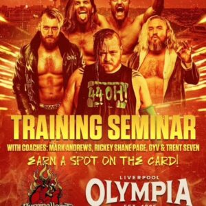 Mark Andrews Instagram - Last few days to book onto our Huge Seminar Opportunity in Liverpool and Wolves! 

Ahead of Burning Heart Pro Wrestling's debut show at the Liverpool Olympia Friday June 21st and Wolverhampton Astoria Saturday June 22nd we will be hosting a unique training seminar with a team of some of the best international stars in the industry today! 

Not only will you have the opportunity to learn from a large team who have collectively worked for WWE, AEW, TNA, RoH, MLW and many many more. But 1 person from the seminar will be selected by our coaches to perform on the main show that night! 

The seminar will run from 2pm - 4pm, with multiple coaches we will be able to be more hands on with attendees, working on things more personal to yourself and providing insight that has been gathered over years spent in the job.

To book a spot please go through our website, link is on the bio! If you have any further questions please don't hesitate to reach out to us at burningheartprowrestling@gmail.com

Burning Heart Pro Wrestling created by wrestlers, for wrestlers and fans 🔥❤️