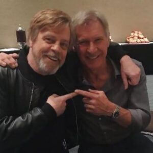 Mark Hamill Instagram - For Harrison: 🎂

Lucky to know him.

Lucky to have worked with him.

Lucky to be his pal.

❤️