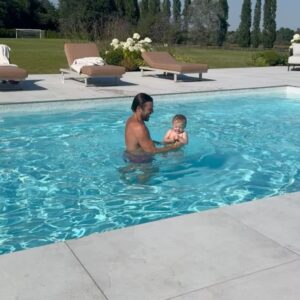 Mark Wright Instagram - Pool days with the nephews 💙💙💙 Joshie, Presles & Dusto!! Love em to bits!!