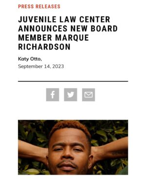 Marque Richardson Instagram - humbled. honored. ready to get to work. ✊🏿@juvlaw1975