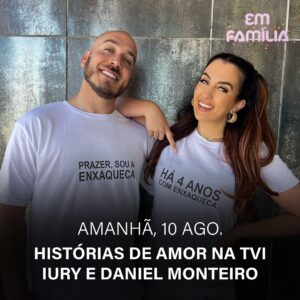 Marta Andrino Instagram - Histórias de amor que começaram na TVI 🧡
Amanhã recebemos Marta Andrino, Frederico Amaral, Iury e Daniel Monteiro!! 

Amanhã, a partir das 10h!!