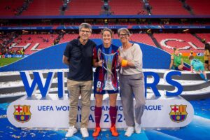 Marta Torrejón Instagram - Without words. An amazing season! Thanks to everyone. 23/24 🔚🔵🔴. See you next season! #viscabarça