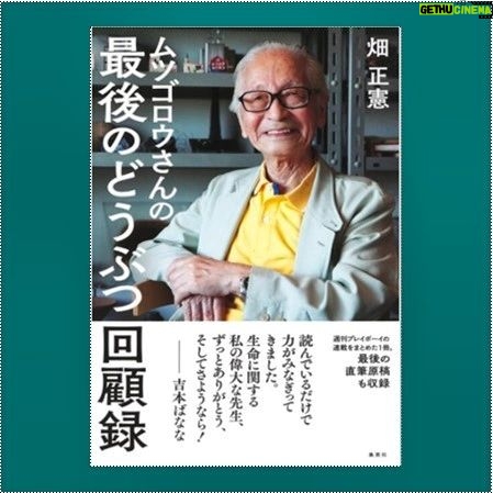 Masanori Hata - 4.2K Likes - 「ムツゴロウさんの最後の
どうぶつ回顧録」新刊のお知らせ 2023.09.05発売 集英社
ムツさん、畑正憲が週間プレイボーイに連載していたコラムが一冊の本になりました。テレビではなかなか語れなかったこと
最後につたえておきたかったこと、を亡くなる二週間前まで書き綴った文章、その思いをぜひ単行本で。裏表紙はムツさん自身が描いたスリランカで象にまたがり歩む自画像です。#はたまさのり#むつごろうさん #しゅうえいしゃ #新刊 #zoologist #writer