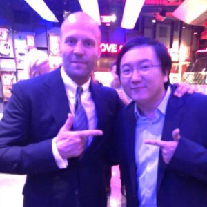 Masi Oka Instagram - Celebration last night with the man of the hour.  @jasonstatham 
#oneofthebest
#niceinperson
#themeg
#themegmovie
#August10