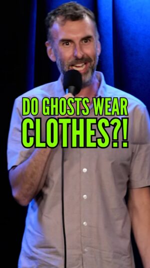 Matt Braunger Instagram - Do ghosts wear clothes or are they naked? Either way, no thanks!

Thanks to @standupots for letting me make stuff up based on audience suggestions. Such a blast 💥 

#mattbraunger #standupcomedy #comedian