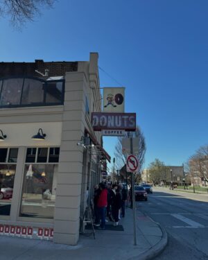 Matt Braunger Instagram - Thank you, Ohio and Kentucky ❤️ 
1. Hello, Columbus! The band playing the other room of @nataliesgrandview left me a welcome greeting 😂 
2. Meet Brandon, one of the first to read my butt onstage before I shot “Doug” (zoom in (wait, no—don’t))
3. I only wanted a Buckeye (peanut butter & chocolate donut), so the nice lady gave me a free one. She now has a special place in heaven 👼 
4. Played a church! @commonwealthsanctuary is incredible. Here’s my opener @allisonstapp killing. Her and @karlspaeth both crushed. Hallelujah! 
5. My pal @allisonwritesthings named her dog Braunger after me (RIP to great pup)
6. Her tribute to the sweet boy 🐶 ❤️ 
#ohio #columbus #cincinnati #kentucky #comedy #mattbraunger